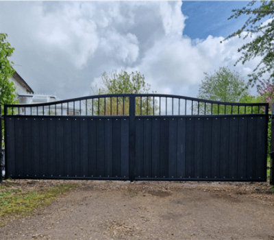 residential composite infill electric gate